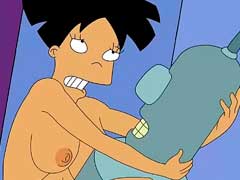 Robo fudendo o cuzinho de Amy