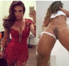 Nicole Bahls mostrando a buceta gostosa