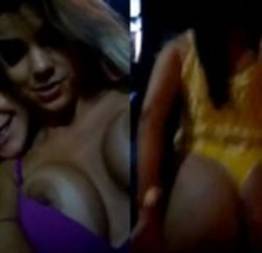 Jéssica e Aline de Contagem MG se exibindo caiu na net