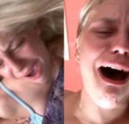Loirinha grita e chora muito dando o cuzinho pela primeira vez