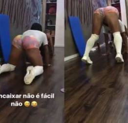 Video famosa gracyanne barbosa encaixar não é fácil não nos exercícios