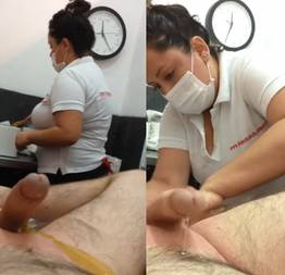Cara foi depilar o cu e ficou de pau duro e até gozou