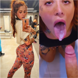 Linda ruiva Maru Karvv cavalgando na rola pra ganhar leitinho