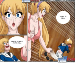 Mãe hentai - Transo com minha mãe loira e ela finge que está dormindo